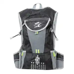 Fashionable Pu Strip Printed Design Multiple Compartment Tanalanu Cycling Bag (Black)