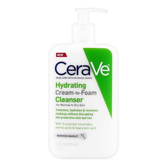Cerave Hydrating Cream To Foam Cleanser 473ml by Genuine Collection