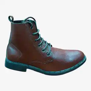 Brown Leather Chelsea Long Ankle Boots For Men