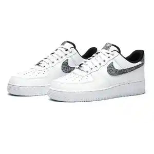 Air Force 1 White Geometric Premium Sneaker for Men