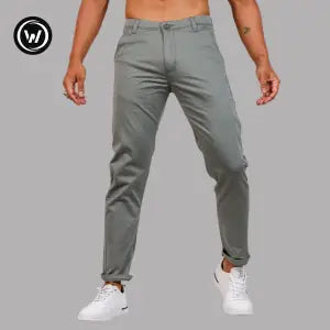 Wraon Green Stretchable Premium Cotton Chinos For Men - Fashion | Pants For Men | Men's Wear | Chinos Pants |