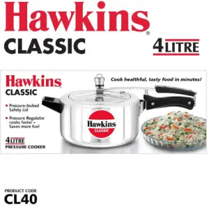 Hawkins 4.0 ltrs CL40 Classic Pressure Cooker