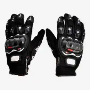 Pro Biker Black Grip Full Gloves For Men