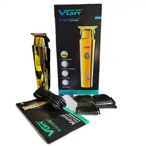 VGR V-947 Professional Corded & Cordless Hair Trimmer Runtime 500 Minutes Gold By Smart Gallery