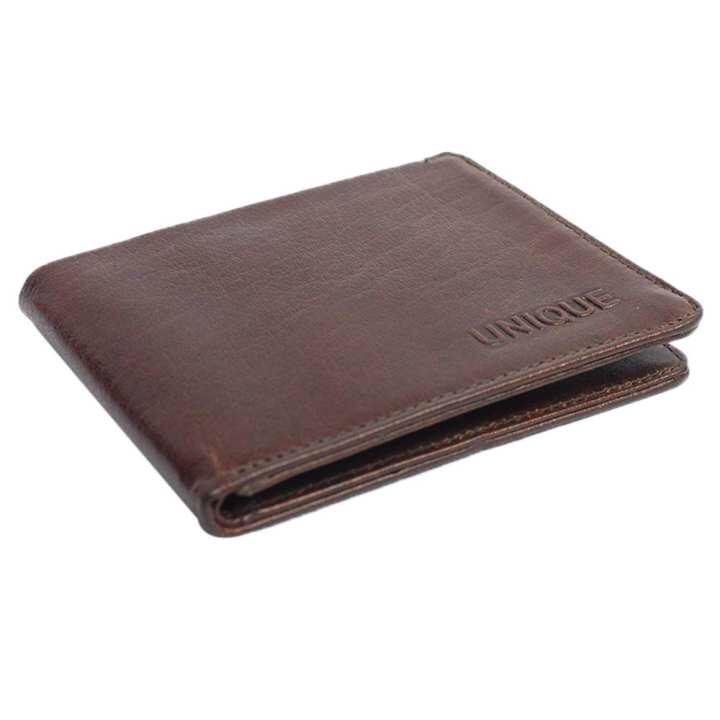 Unique Slim Genuine Leather Wallet For Men